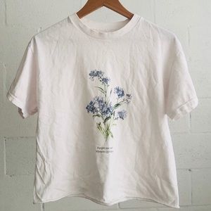 Brandy Melville forget me not tee